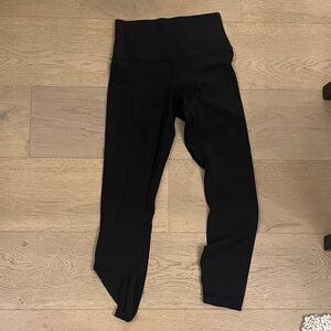 Women Lululemon black align leggings size 4